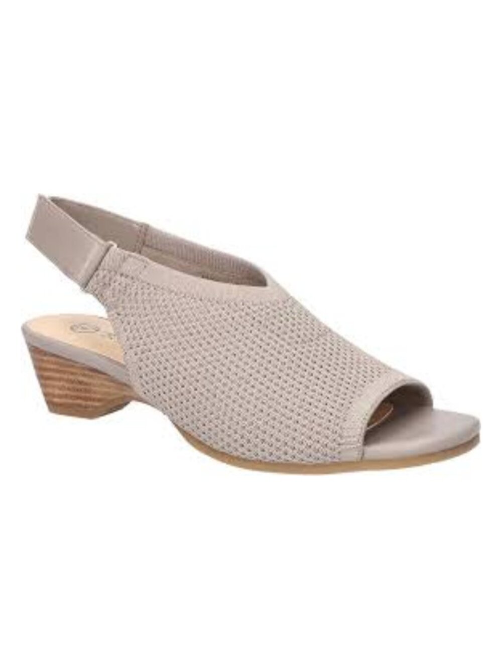 Bella Vita Marin Knit Low Wedge Sandals Natural Beige Women's - Size 8M